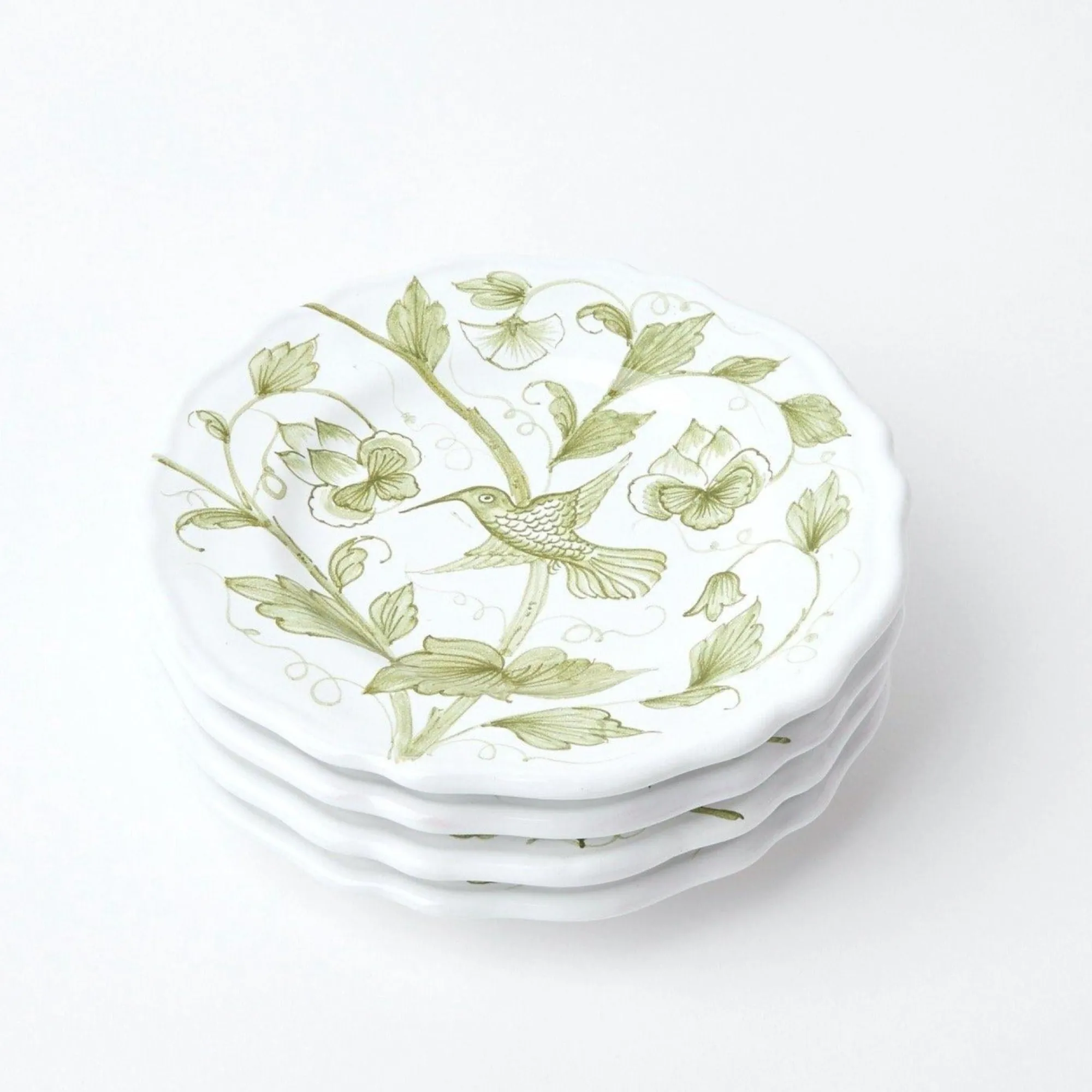 hand_painted_hummingbird__4.webp Online Hand Painted Hummingbird Starter Plate Starter Plates