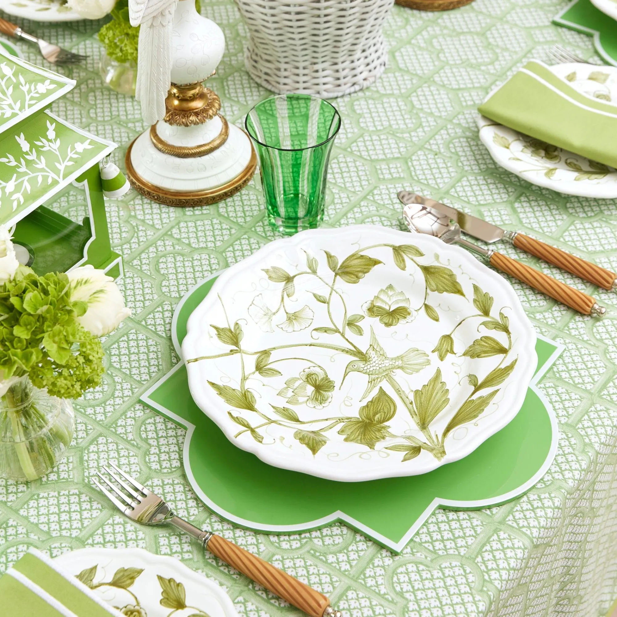 hand_painted_hummingbird__6-1.webp Shop Hand Painted Hummingbird Dinner Plate Dinner Plates