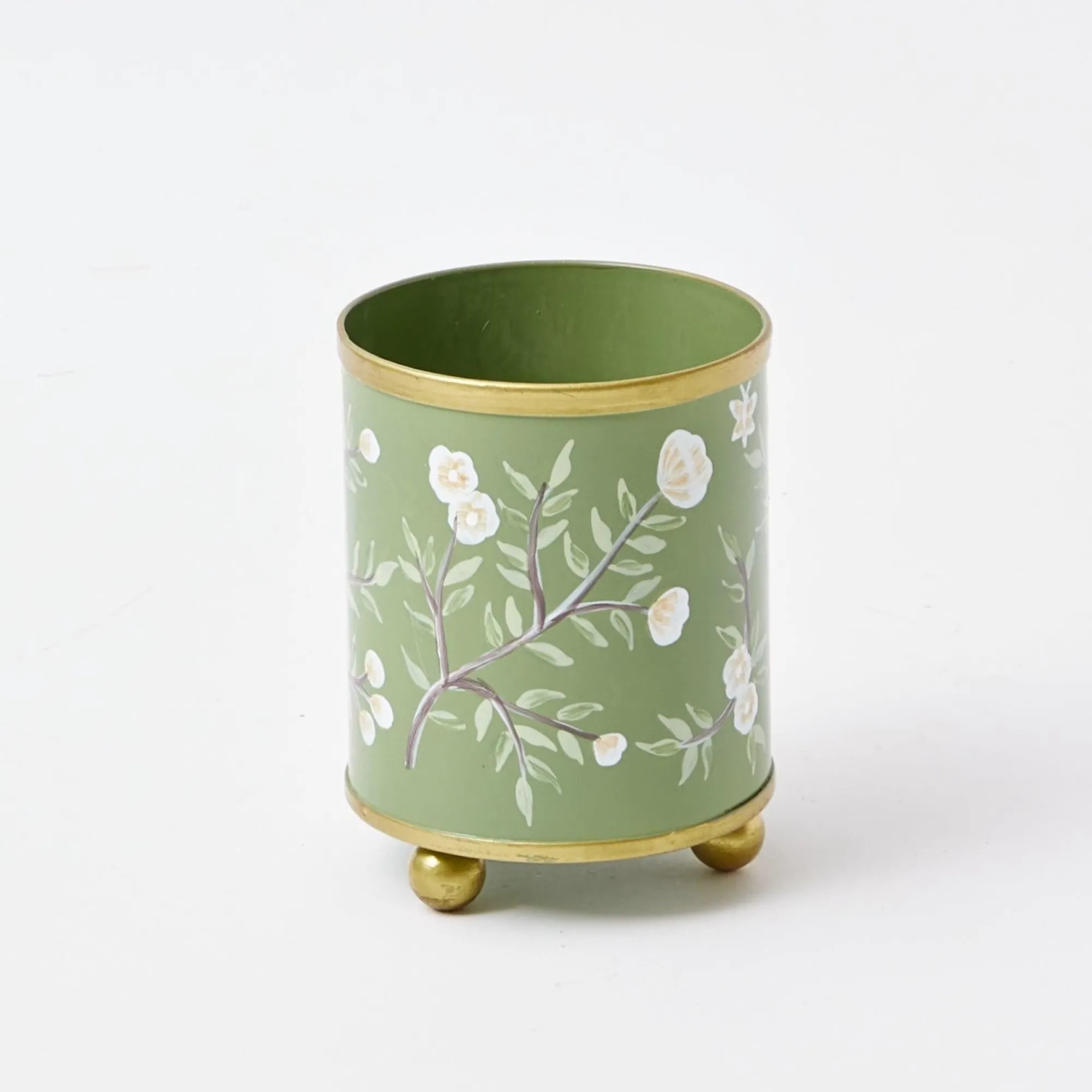 hand_painted_olive_floral_2-1.webp Online Hand Painted Olive Floral Tole Candle Pot Candle Holders