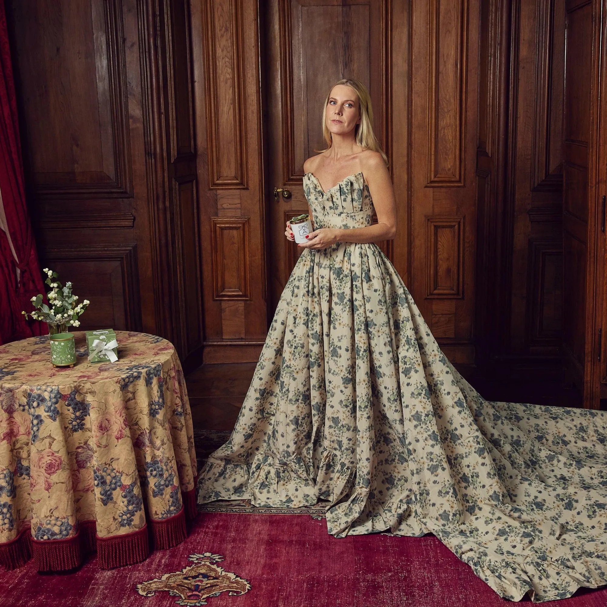 hand_painted_olive_floral_5-1.webp Online Hand Painted Olive Floral Tole Candle Pot Candle Holders