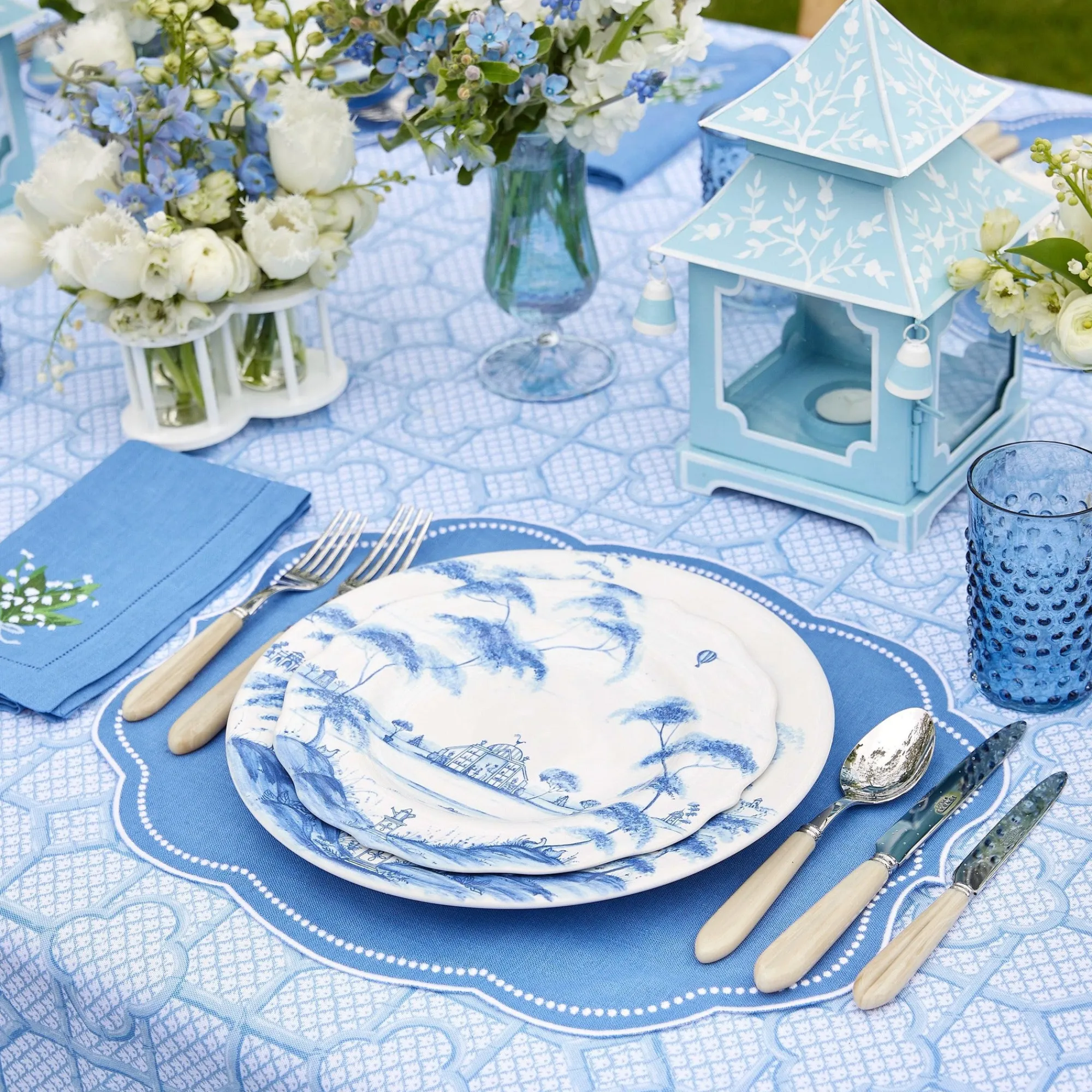 hobnail_navy_glasses__jug_14.webp Shop Hobnail Navy Glasses & Jug Set Glassware Sets