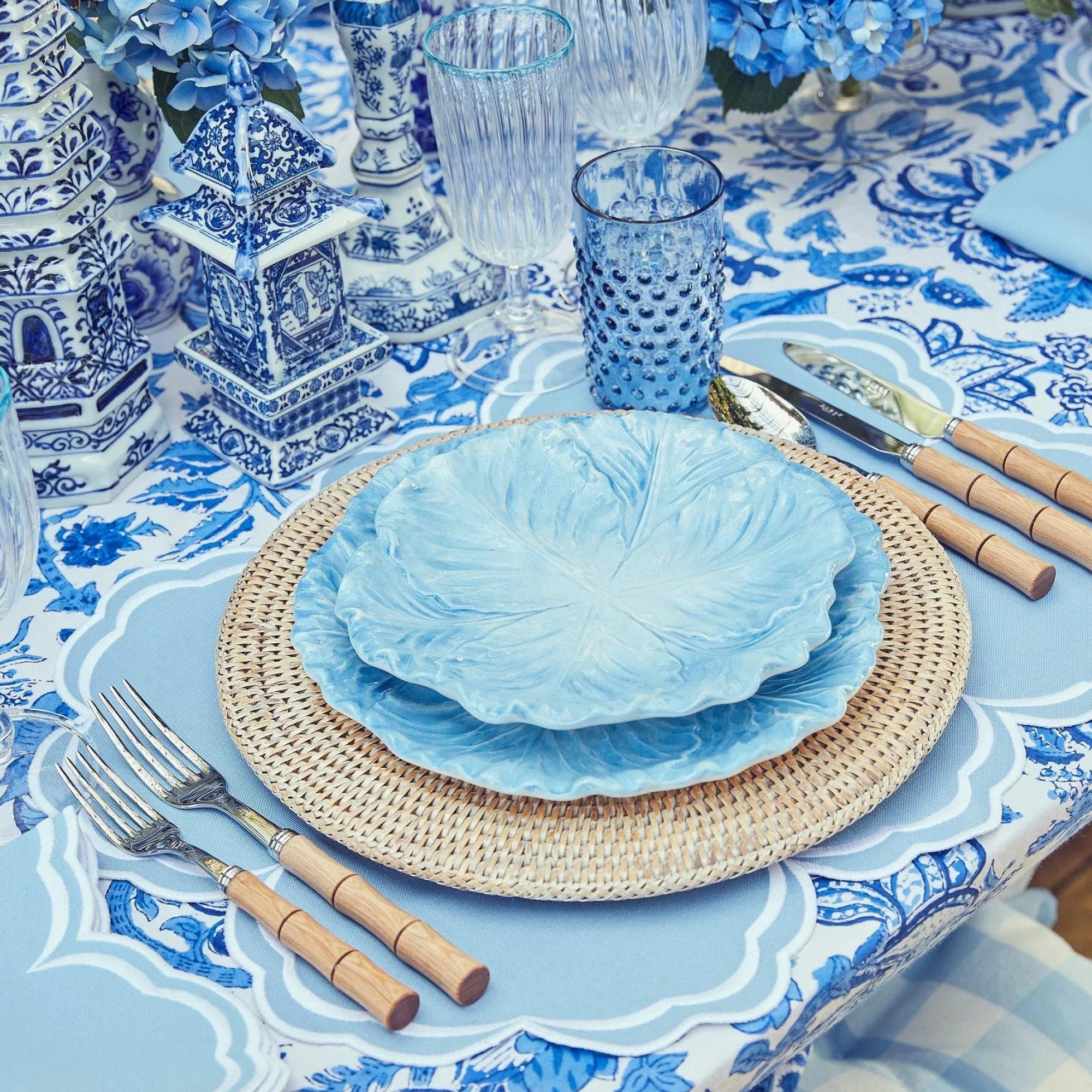 hobnail_navy_glasses__jug_19.webp Shop Hobnail Navy Glasses & Jug Set Glassware Sets