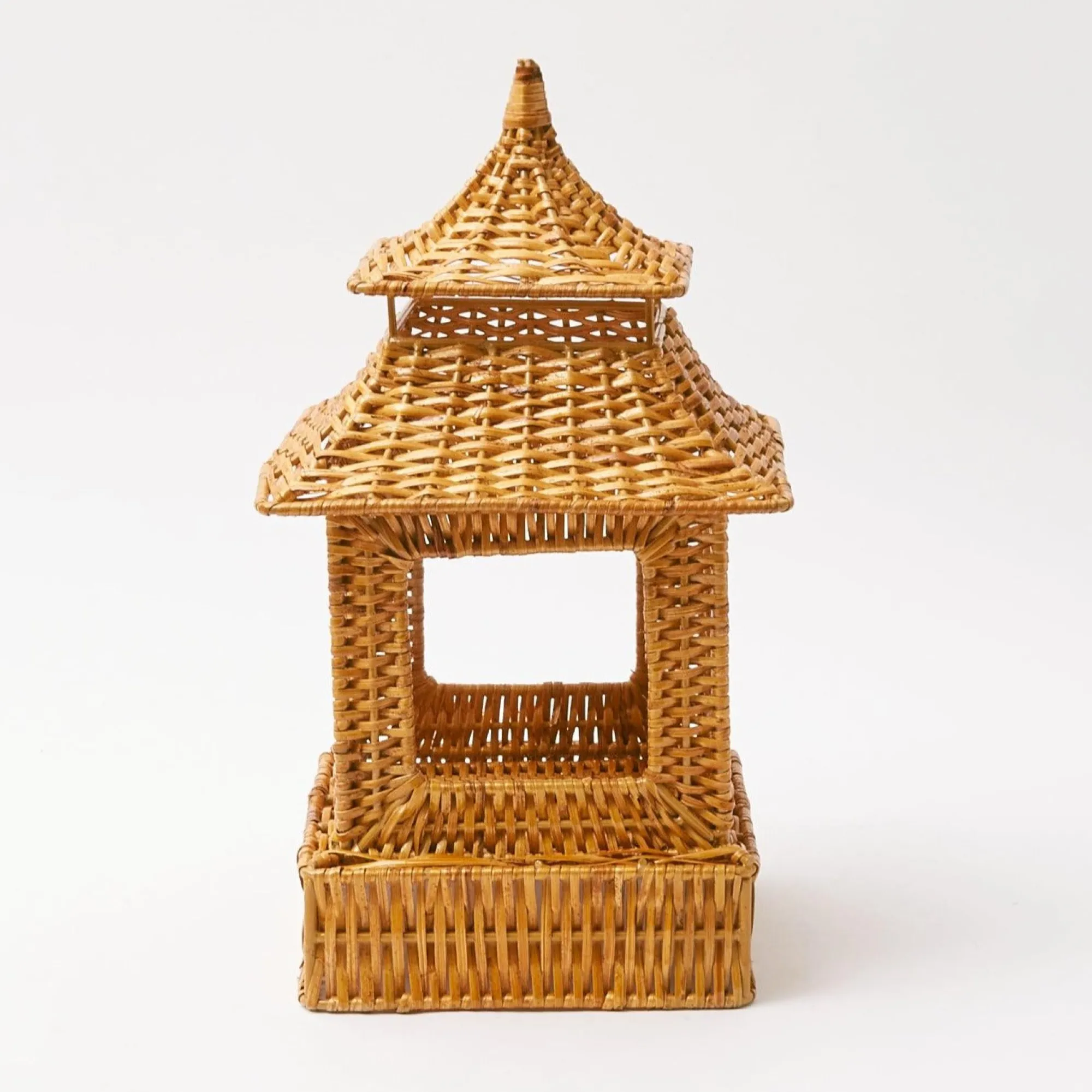 honey_rattan_pagoda_lante_0.webp Store Honey Rattan Pagoda Lantern Rattan Tableware