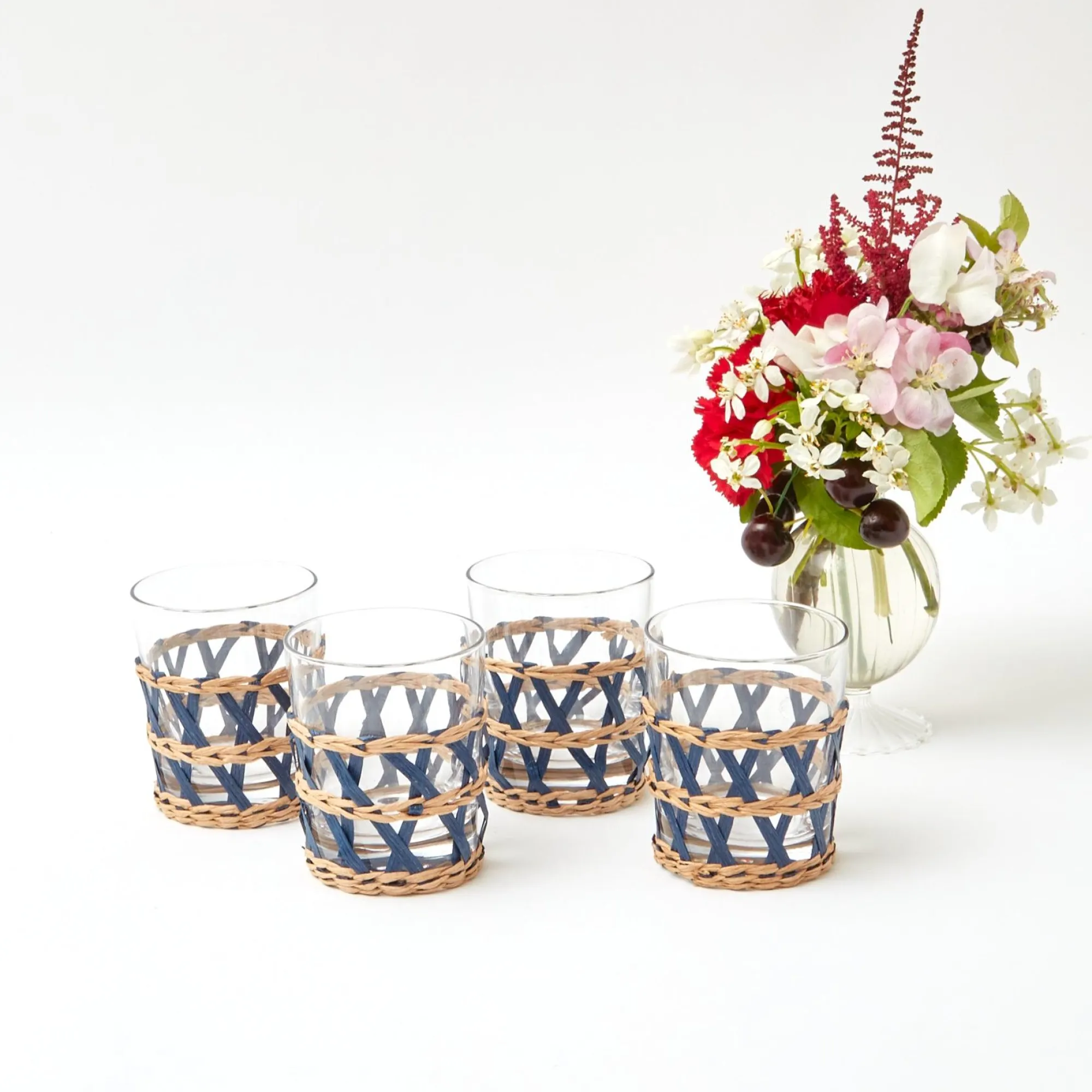 ink_raffia_water_glasses__9.webp Shop Ink Raffia Water Glasses (Set Of 4) Glasses