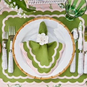 Flash Sale Isla Green & Pink Placemats & Napkins (Set Of 4) Table Linen Sets