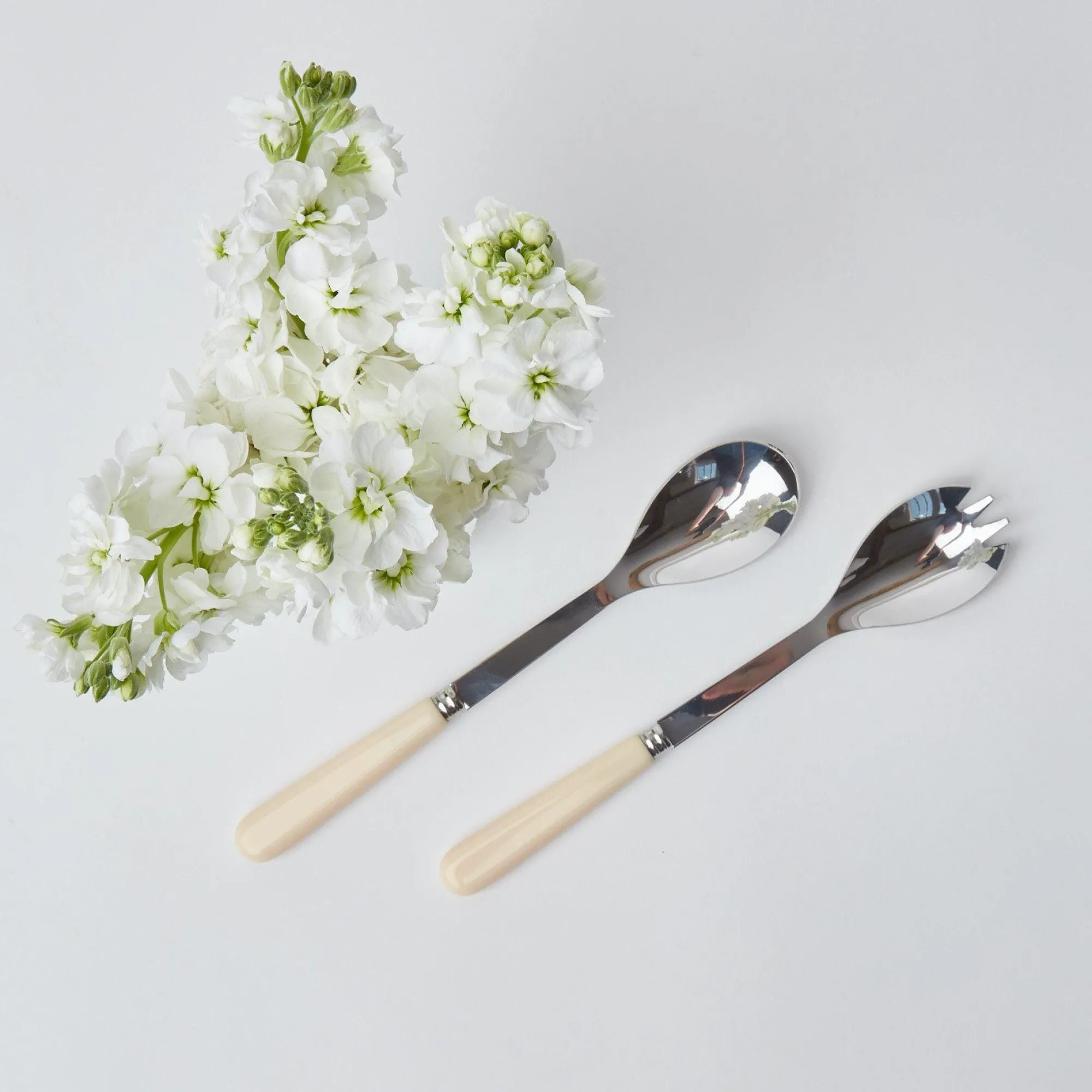 ivory_salad_servers_0-1.webp Outlet Ivory Salad Servers Cutlery Sets