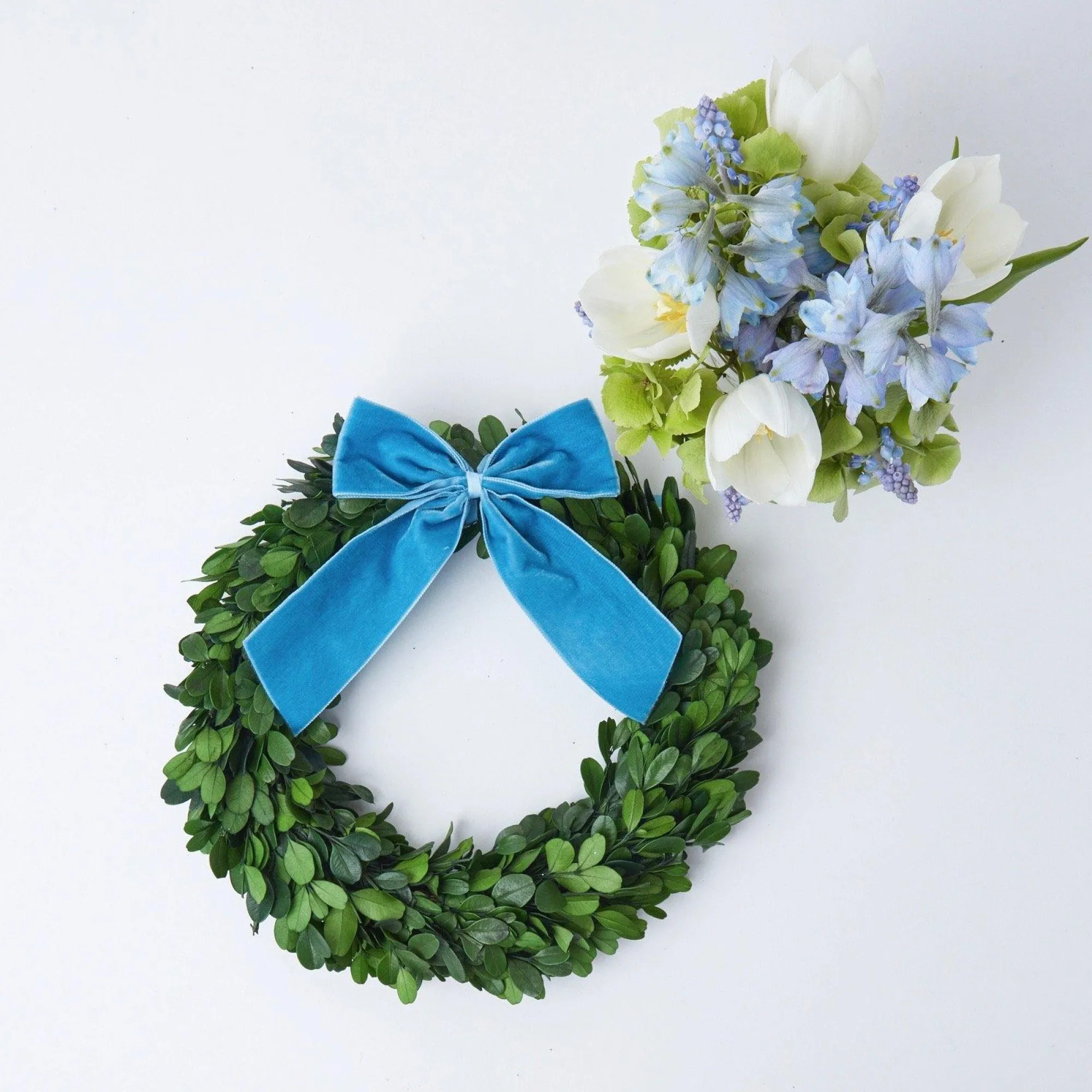 large_blue_velvet_bow_1.webp Flash Sale Large Blue Velvet Bow Napkin Rings, Bows & Wreaths