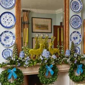 Flash Sale Large Blue Velvet Bow Napkin Rings, Bows & Wreaths