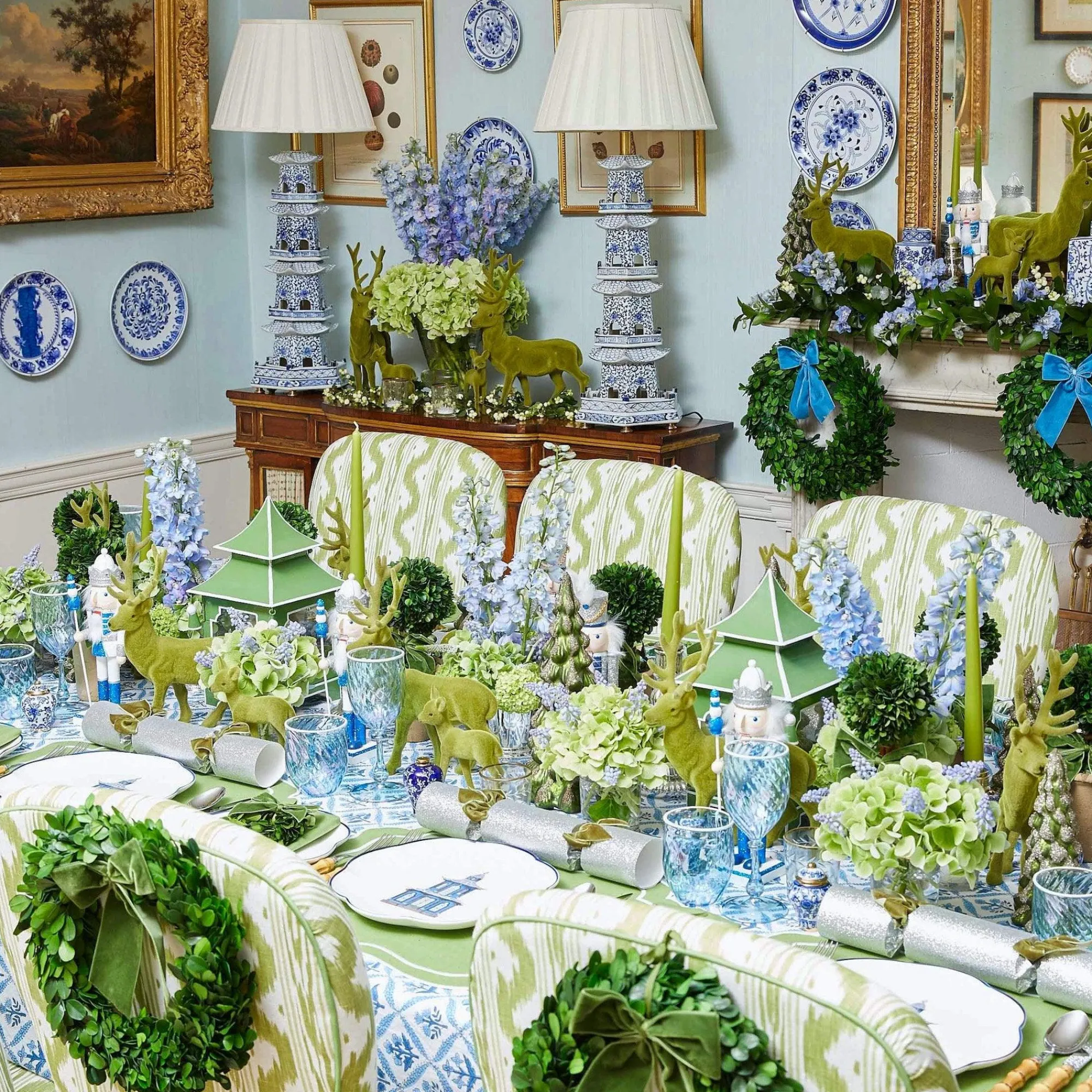 large_forest_green_velvet_5.webp Shop Large Forest Green Velvet Bow Napkin Rings, Bows & Wreaths