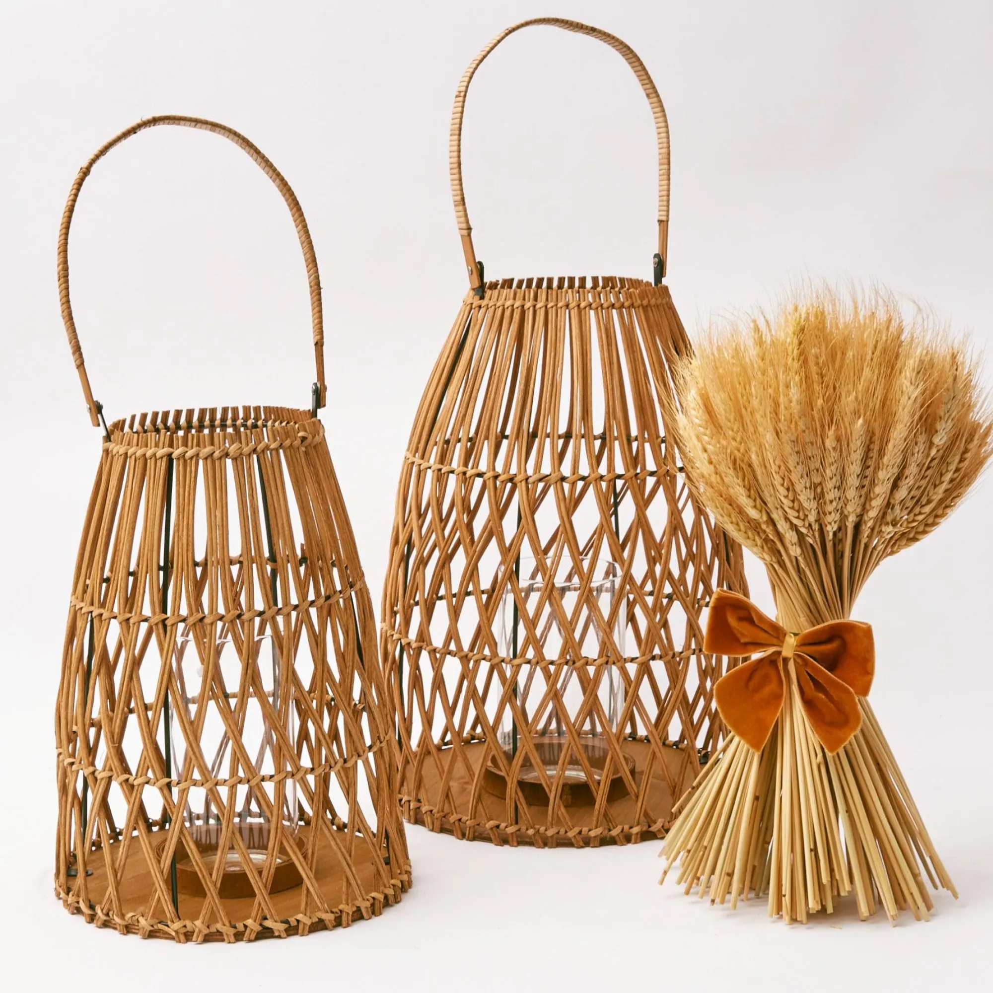 large_rattan_lantern_5.webp Cheap Large Rattan Lantern Candle Holders