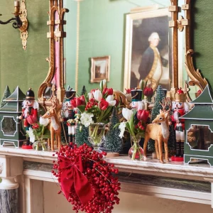 Online Large Ruby Red Velvet Bow Napkin Rings, Bows & Wreaths