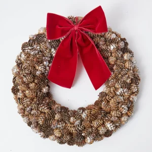 Online Large Ruby Red Velvet Bow Napkin Rings, Bows & Wreaths