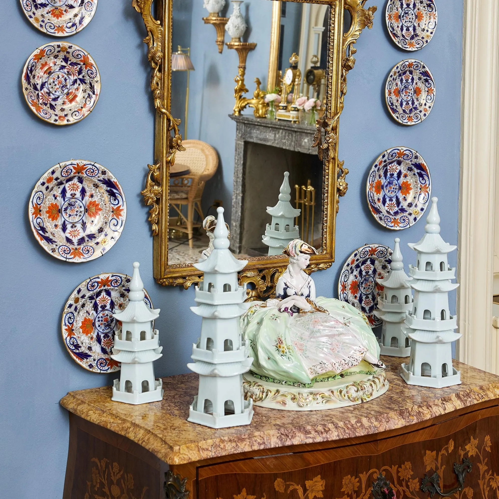 large_white_porcelain_pag_10.webp Best Sale Large White Porcelain Pagodas (Pair) Pagodas & Lanterns