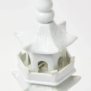 Clearance Large White Porcelain Pagoda Pagodas & Lanterns