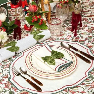 Fashion Liberty Candy Cane Napkins (Set Of 4) Napkins