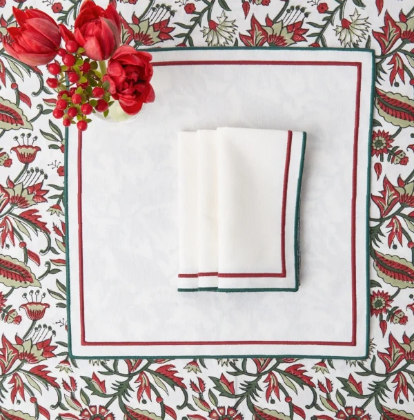 Fashion Liberty Candy Cane Napkins (Set Of 4) Napkins
