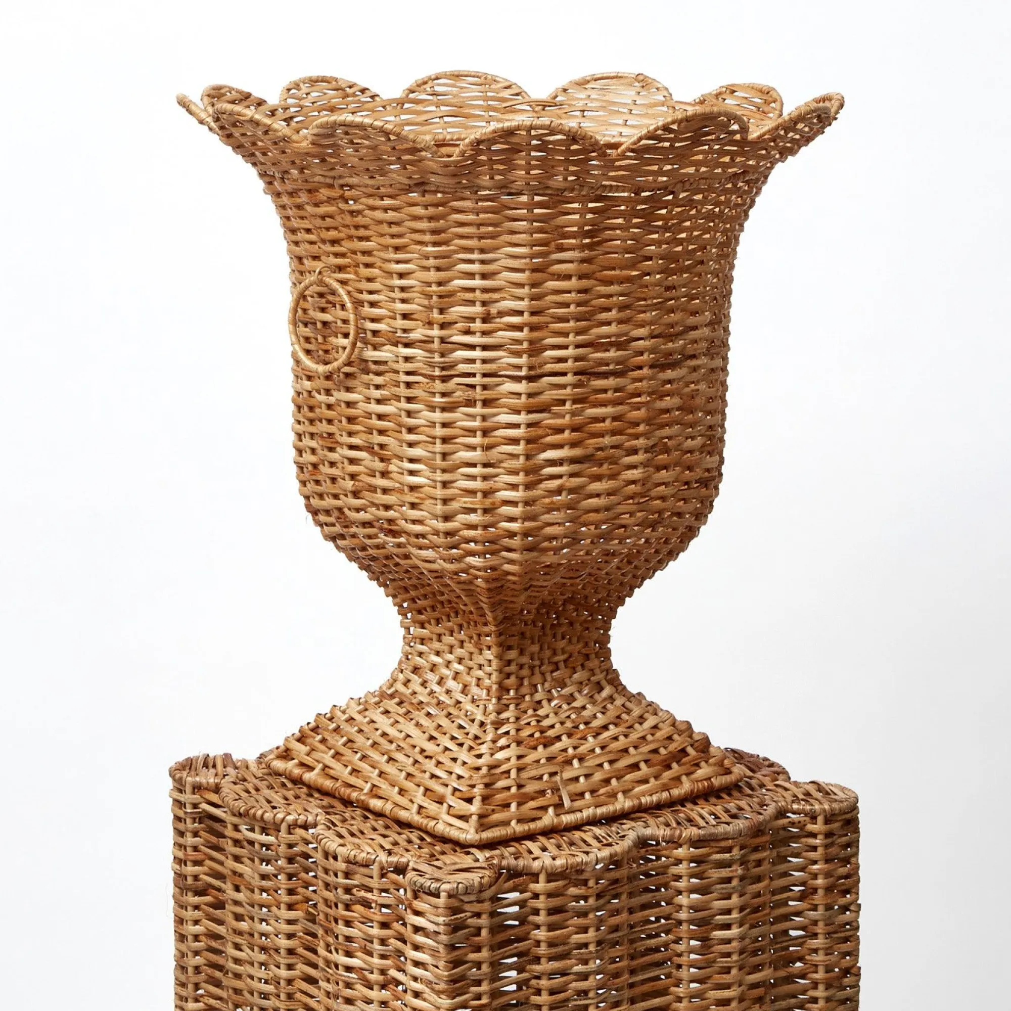 liliana_scalloped_rattan__5.webp Shop Liliana Scalloped Rattan Urn Urns & Pedestals