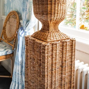 New Liliana Scalloped Rattan Pedestal And Urn Rattan Furniture