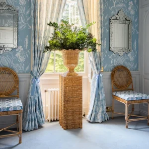 Shop Liliana Scalloped Rattan Urn Urns & Pedestals