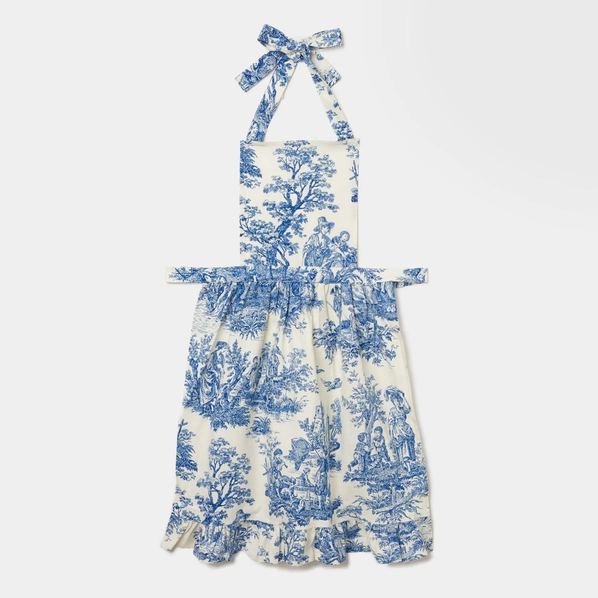 lilibet_toile_frilled_apr_2.webp Discount Lilibet Toile Frilled Apron Aprons & Robes