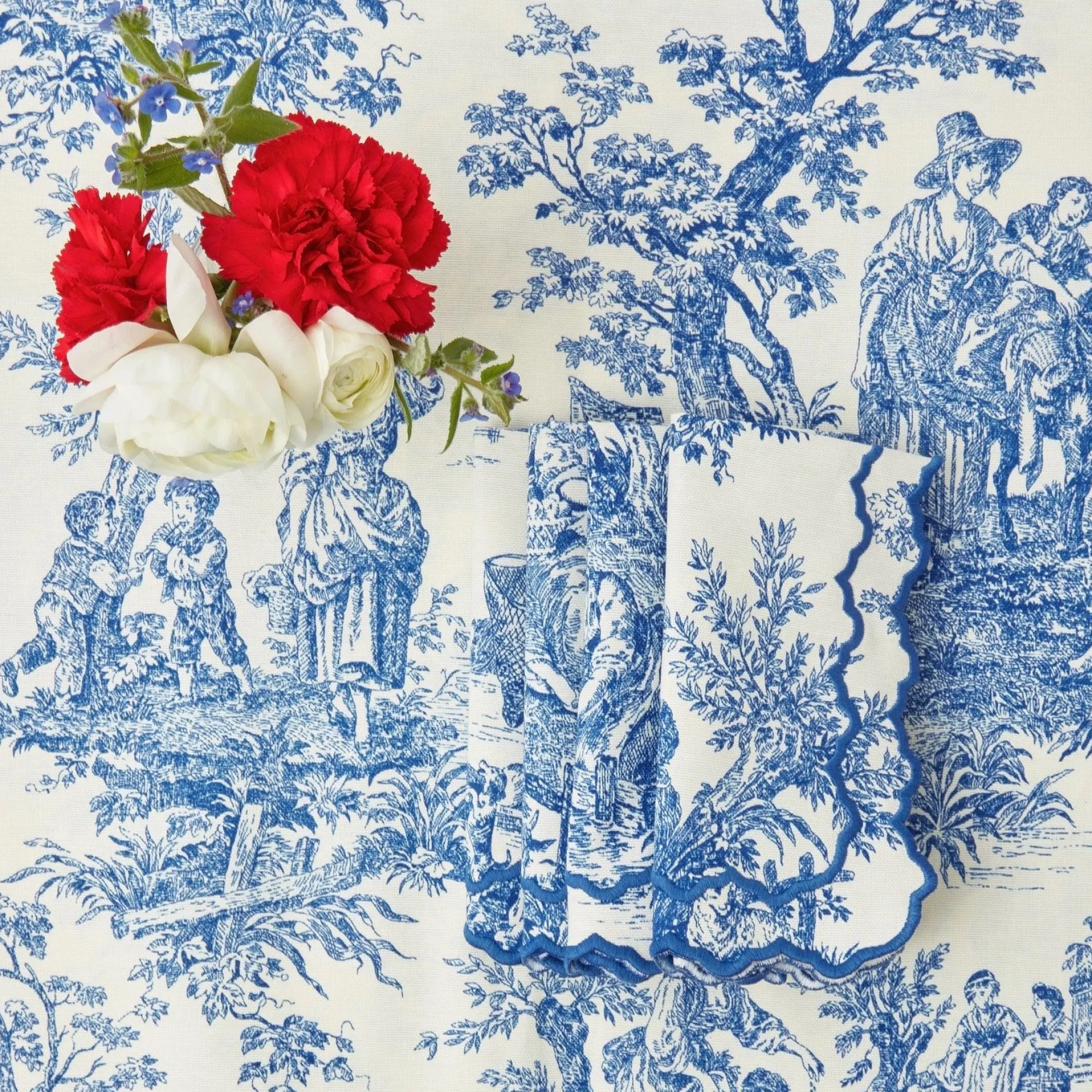 lilibet_toile_napkins_set_8.webp Store Lilibet Toile Napkins (Set Of 4) Napkins