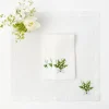 Online Lily Of The Valley White Linen Napkins (Set Of 4) Napkins