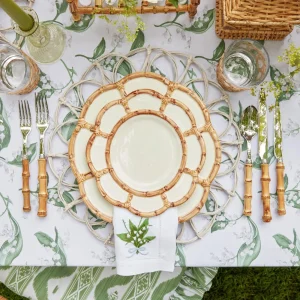 Online Lily Of The Valley White Linen Napkins (Set Of 4) Napkins