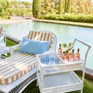 Flash Sale Lorenzo White Rattan Drinks Tray Rattan Tableware