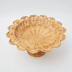 Flash Sale Luciana Rattan Scalloped Bowl Rattan Tableware