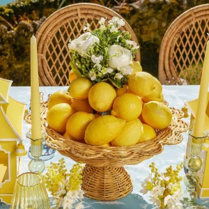 Flash Sale Luciana Rattan Scalloped Bowl Rattan Tableware