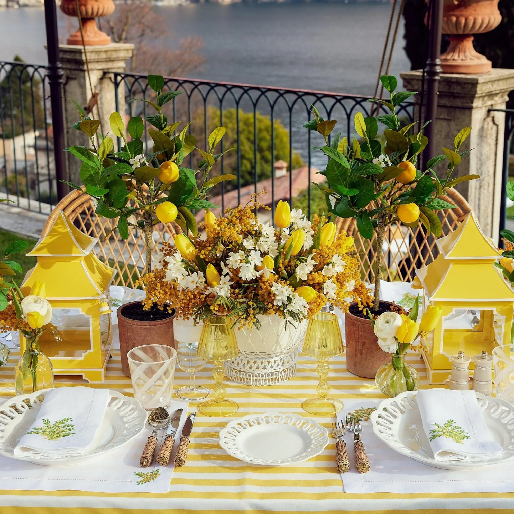 mimosa_white_linen_placem_16.webp New Mimosa White Linen Placemats & Napkins (Set Of 4) Table Linen Sets