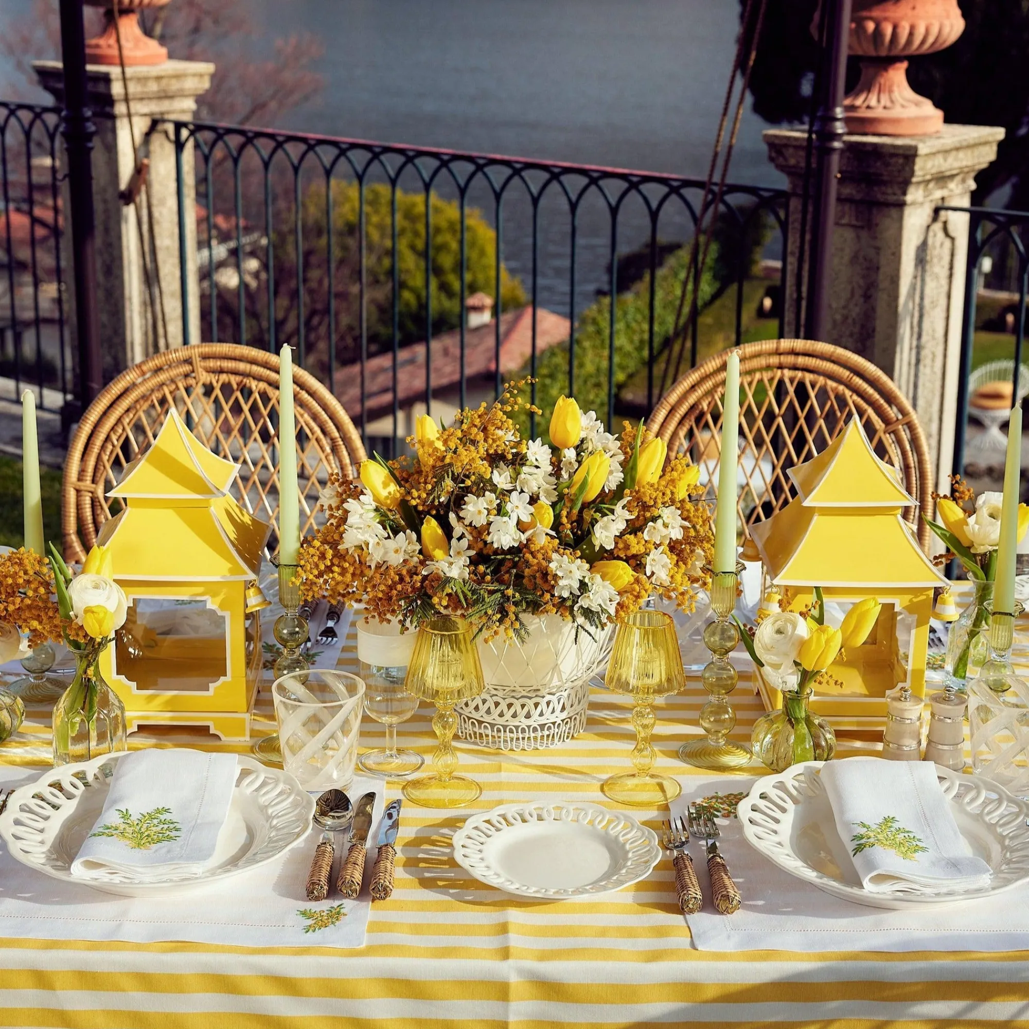 mimosa_white_linen_placem_2.webp New Mimosa White Linen Placemats & Napkins (Set Of 4) Table Linen Sets