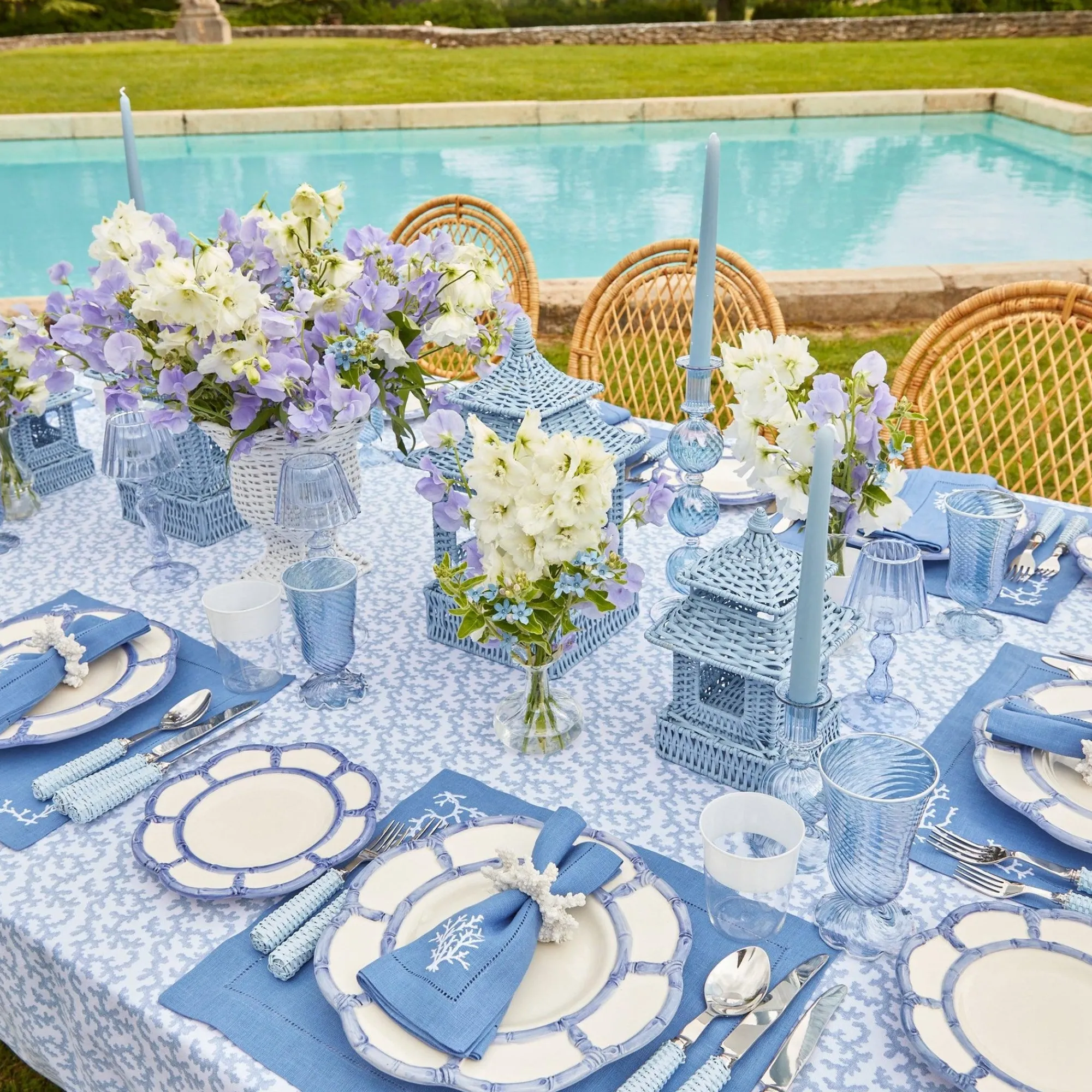 mini_blue_rattan_pagoda_l_4-1.webp Discount Mini Blue Rattan Pagoda Lanterns (Pair) Pagodas & Lanterns