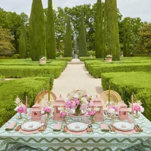 Clearance Mini Pink Rattan Pagoda Lanterns (Pair) Pagodas & Lanterns