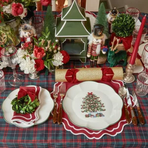 Discount Christmas Tree Dinner Plate (Set Of 4) Crockery Sets