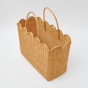 Best Rattan Tote Bag (Blue Bow) Rattan Tableware
