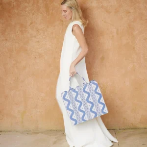 Best Tote Bag (Blue Ikat) Women Mrs. Alice Tote Bags