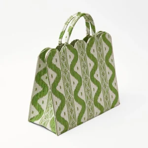 Sale Tote Bag (Green Ikat) Women Mrs. Alice Tote Bags