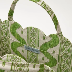 Sale Tote Bag (Green Ikat) Women Mrs. Alice Tote Bags