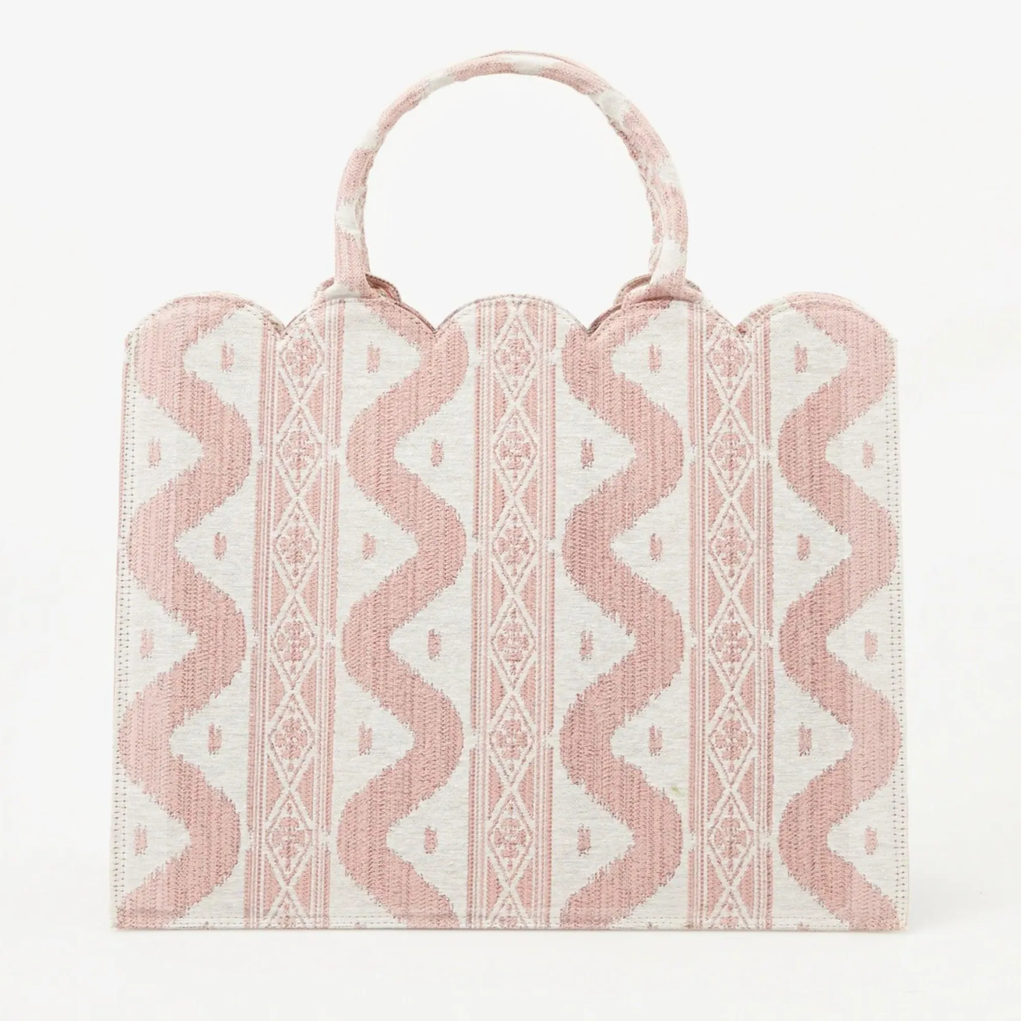 mrs_alice_tote_bag_pink_i_0.webp Fashion Tote Bag (Pink Ikat) Women Mrs. Alice Tote Bags