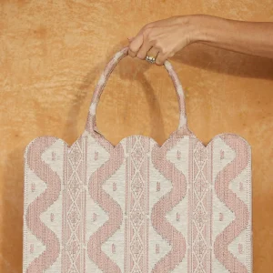 Fashion Tote Bag (Pink Ikat) Women Mrs. Alice Tote Bags
