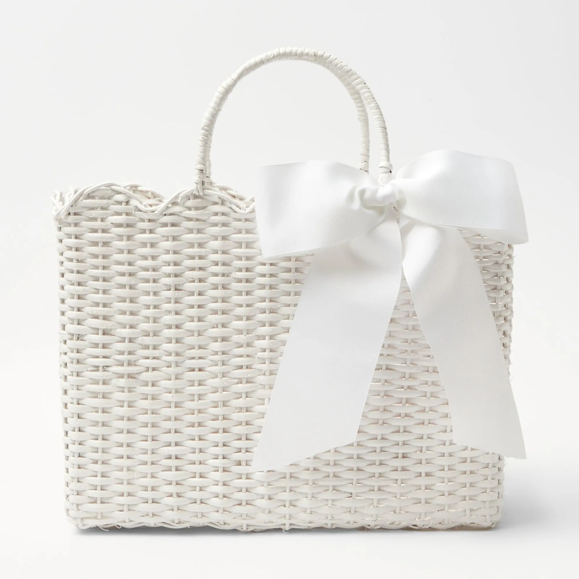 mrs_alice_white_rattan_to_0.webp Best Sale White Rattan Tote Bag (White Bow) Women Mrs. Alice Tote Bags