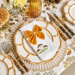 Best Mushroom White Linen Napkins (Set Of 4) Napkins