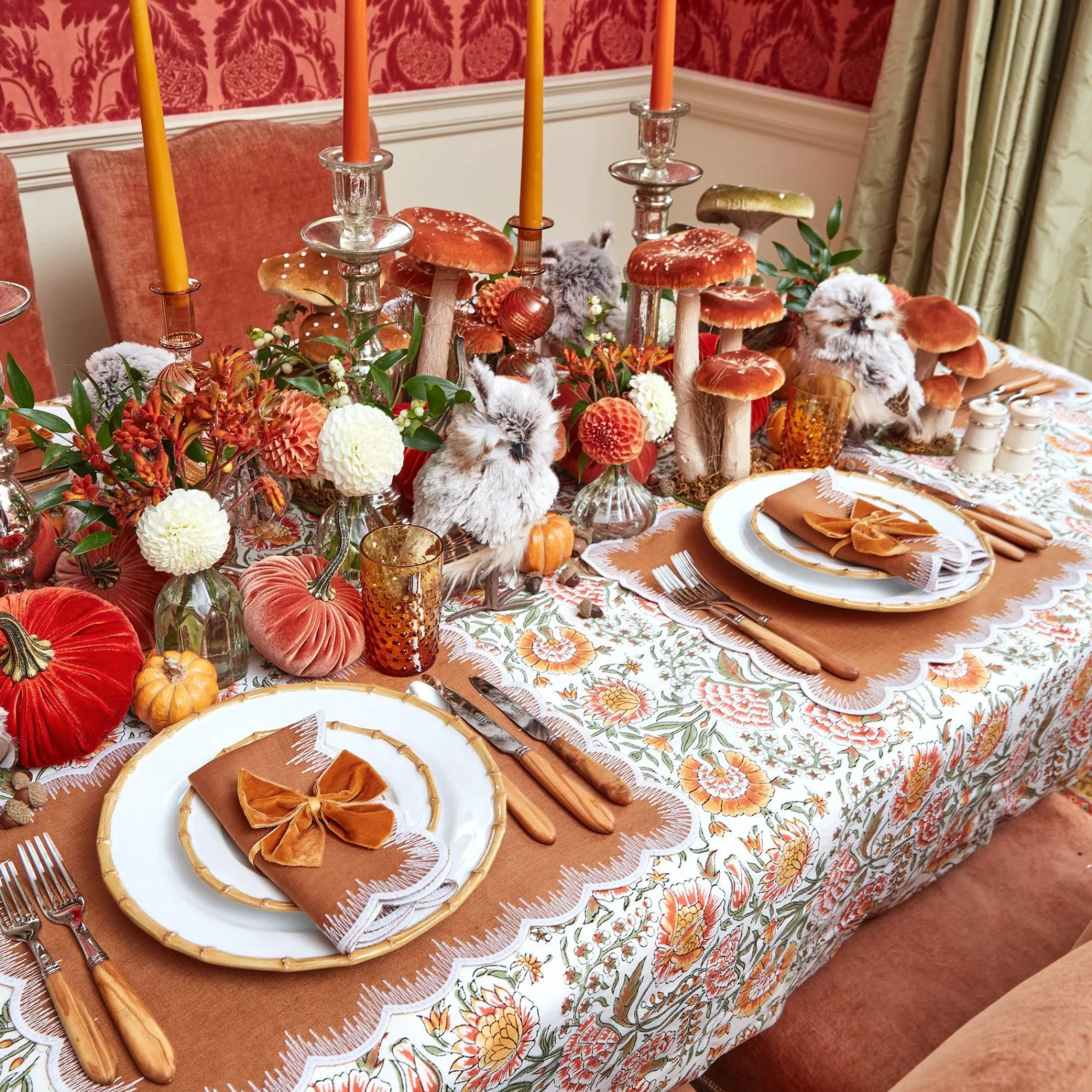 mustard_velvet_napkin_bow_11.webp New Mustard Velvet Napkin Bows (Set Of 4) Napkin Rings, Bows & Wreaths