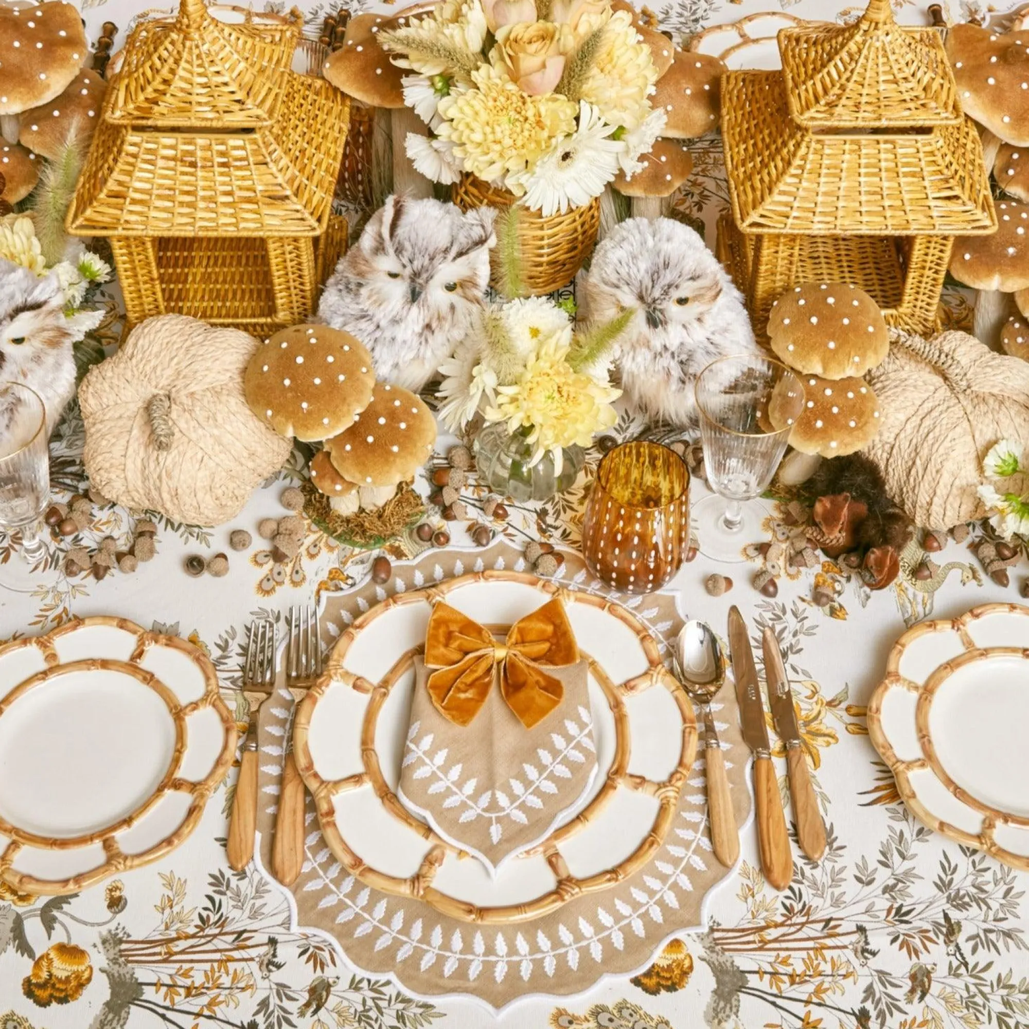 mustard_velvet_napkin_bow_2.webp New Mustard Velvet Napkin Bows (Set Of 4) Napkin Rings, Bows & Wreaths