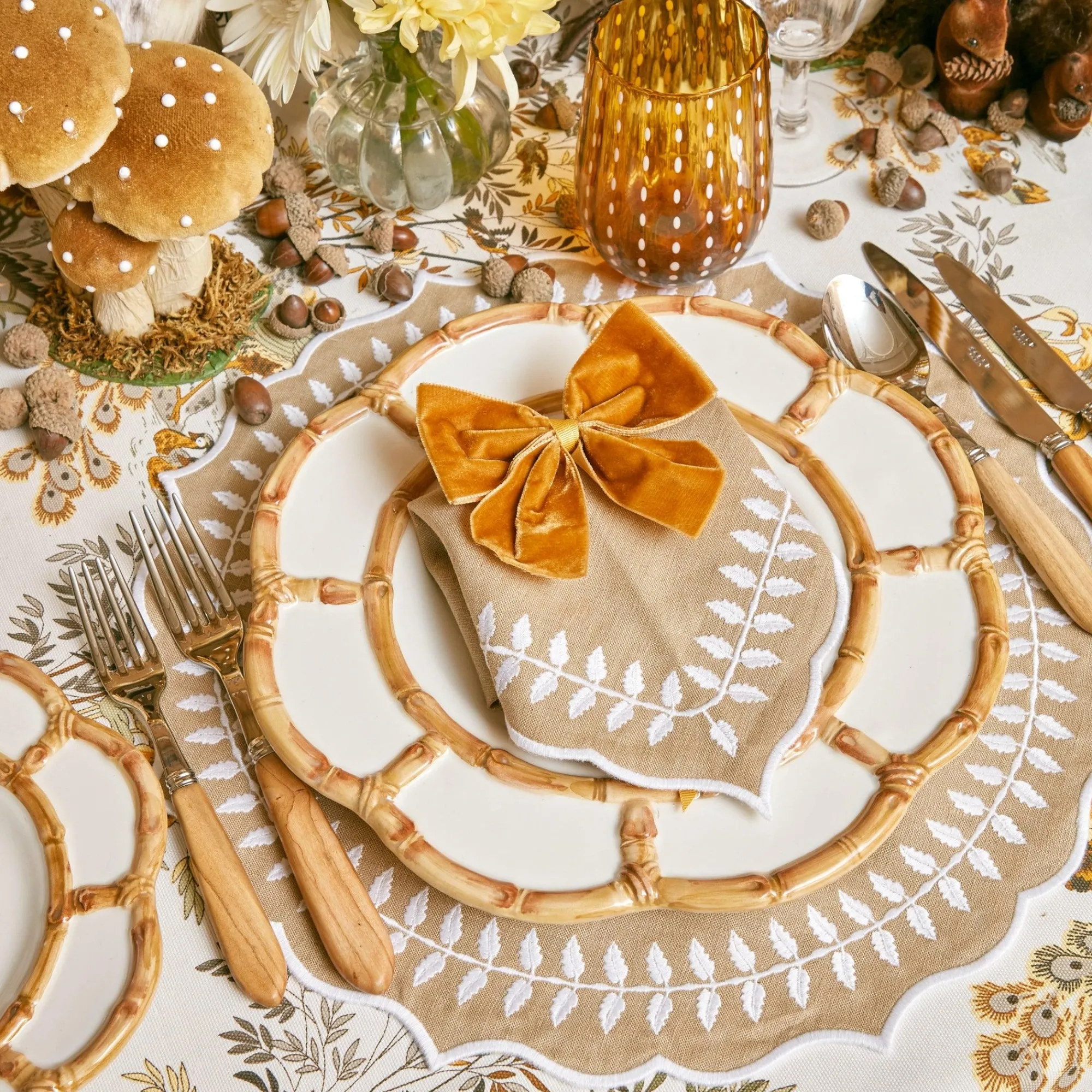 mustard_velvet_napkin_bow_4.webp New Mustard Velvet Napkin Bows (Set Of 4) Napkin Rings, Bows & Wreaths