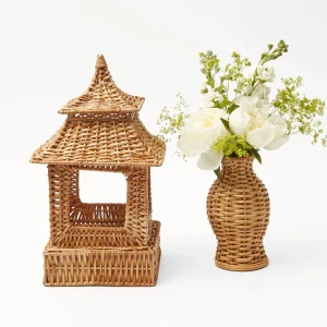 Hot Natural Rattan Pagoda Decoration Set Pagodas & Lanterns