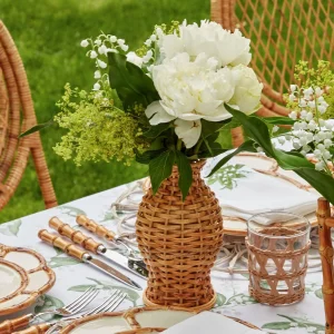 New Natural Rattan Vase (Set Of 3) Rattan Tableware