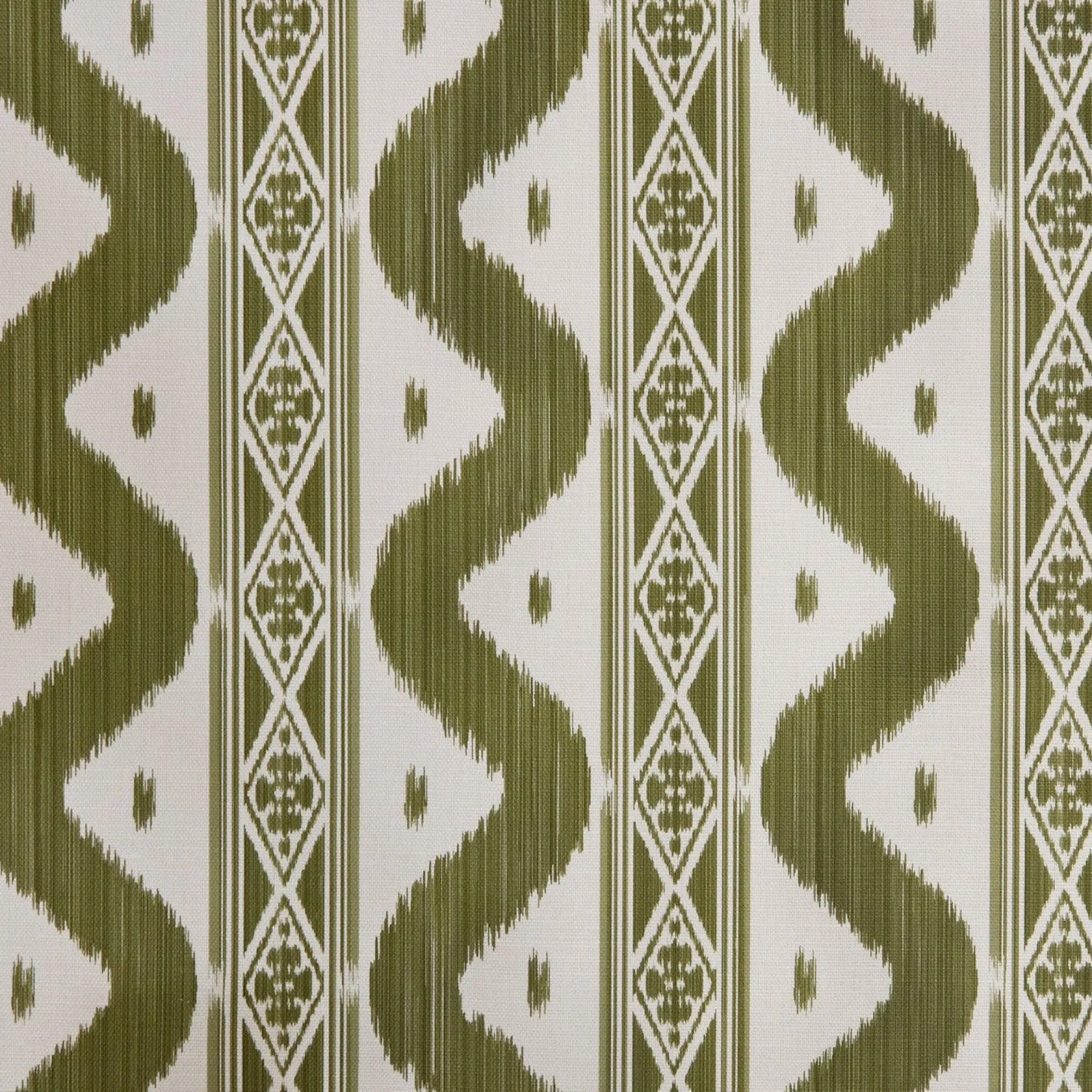 olive_green_ikat_stripe_f_1.webp New Olive Green Ikat Stripe Fabric Serena Fresson Fabrics