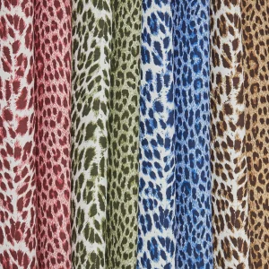 Cheap Olive Green Leopard Fabric Serena Fresson Fabrics
